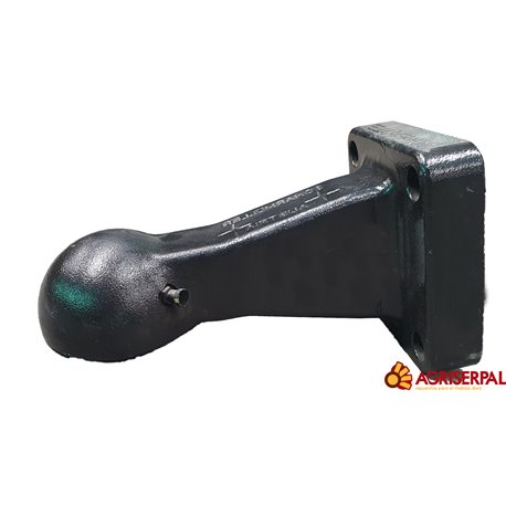 Enganche de bola K80 agrícola homologado medio tonelaje 120x120 diámetro 80 