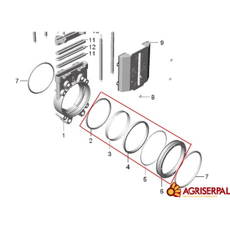 ANILLO EXTERIOR  CPL (conjunto pz 6+5+4+3)