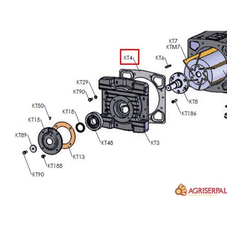 KT4 JUNTA PLATO KTM 1200/1500 